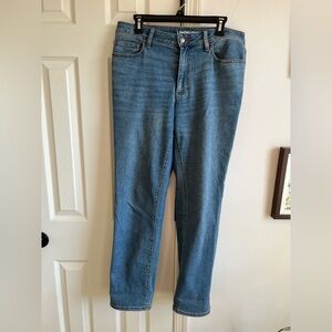 Lands' End Women's Straight Leg Blue Jeans